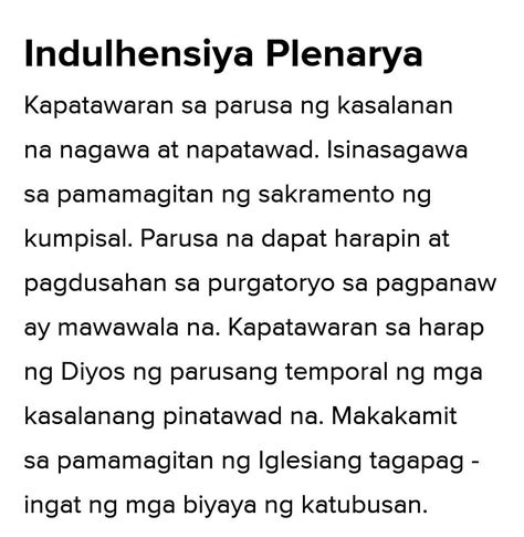 INDULHENSIYA (Tagalog).